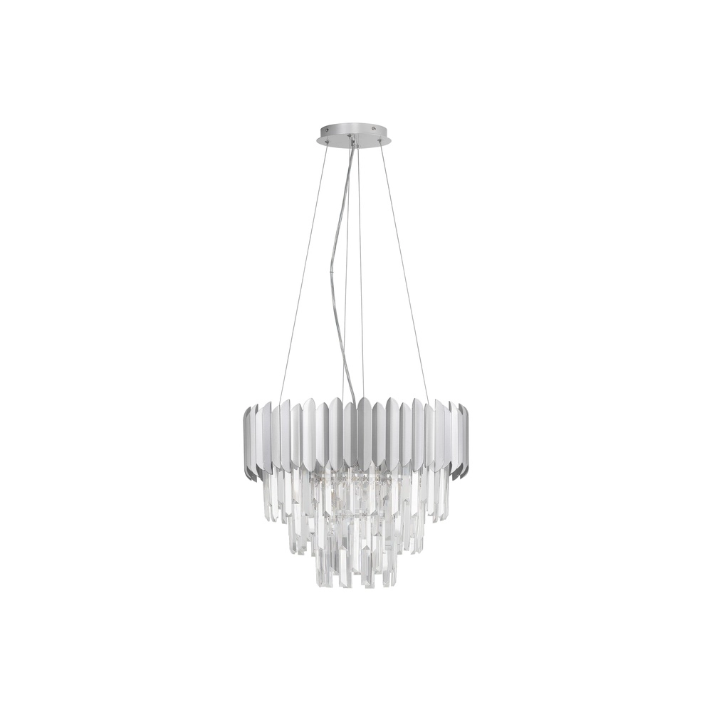 Hanglamp Magnolia chroom en kristal Ø 50cm Lyora 5212017434951