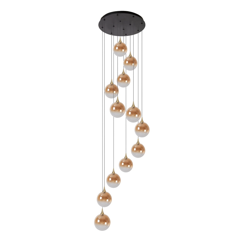 Design led hanglamp Gisela fading - 12x Ø 16cm Premium by Lucide 5411212134851