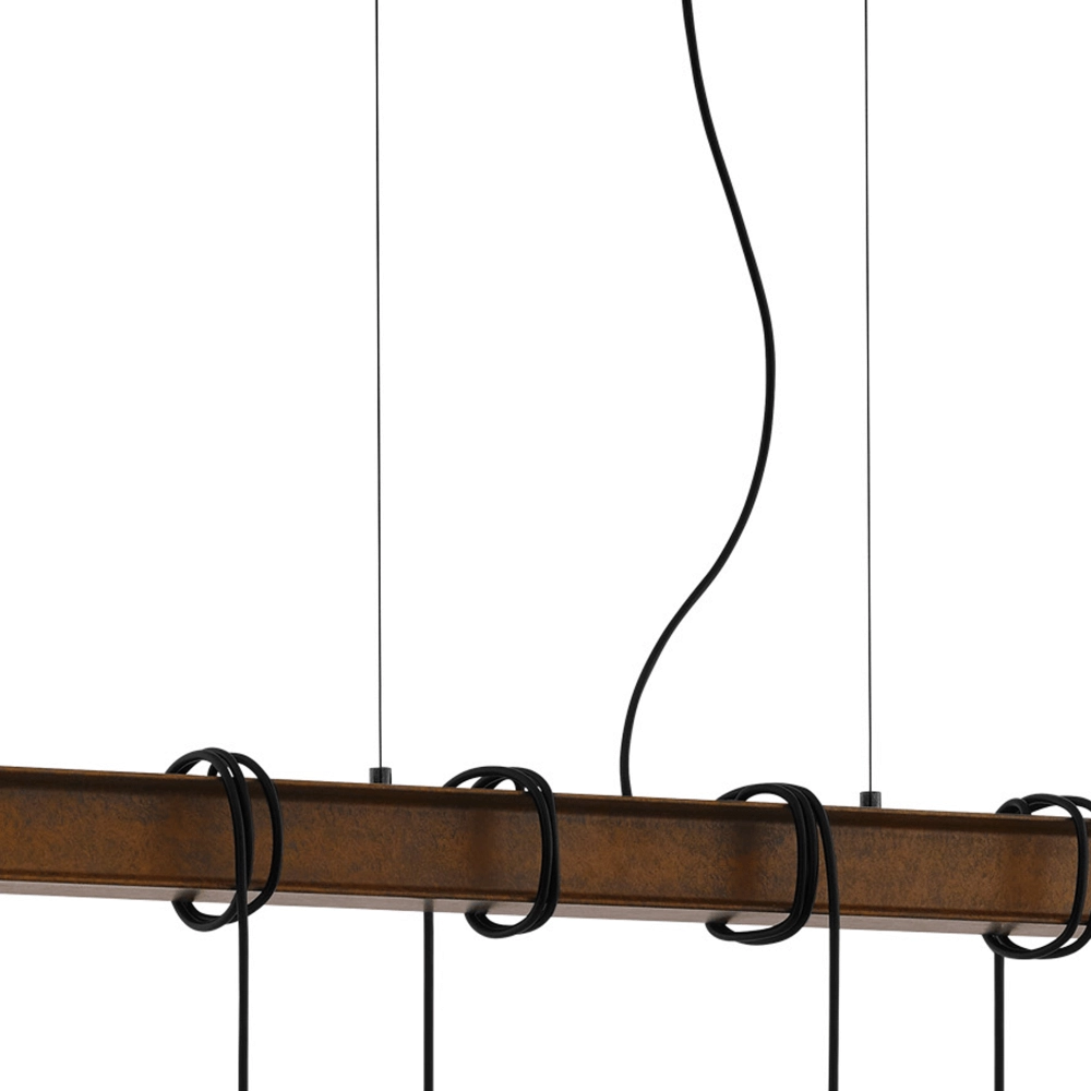 Eetkamer hanglamp Townshend 4 roestbruin Eglo 9002759435240