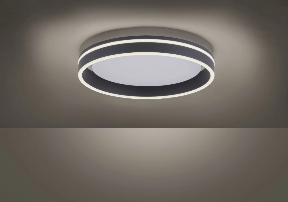 Design plafondlamp Q-Vito Ø 40cm antraciet Paul Neuhaus 4012248336052