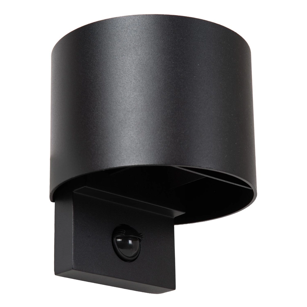 Ronde wandlamp Tadzio met sensor zwart