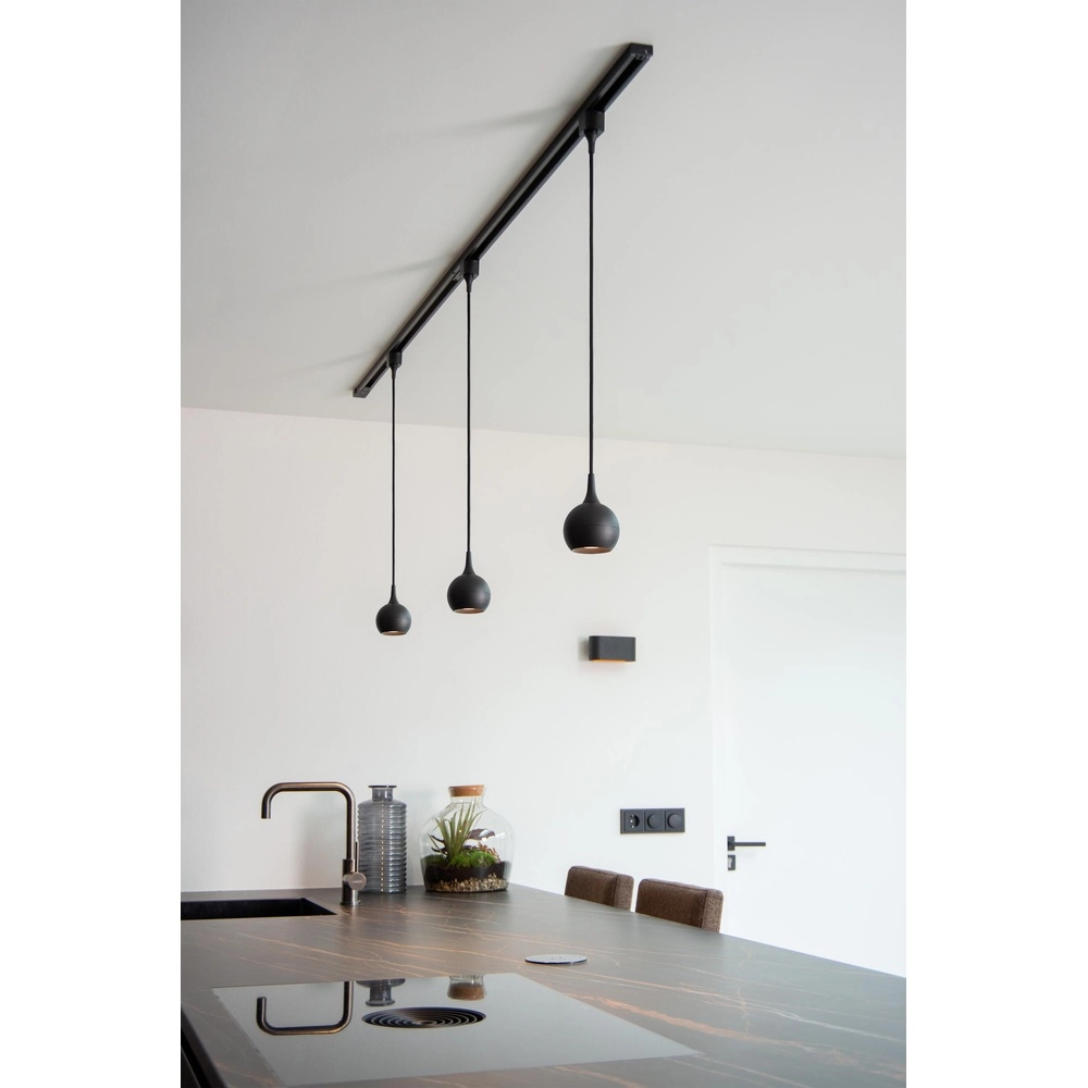 Rail hanglamp Track Favori 1-fase zwart Lucide 5411212093387