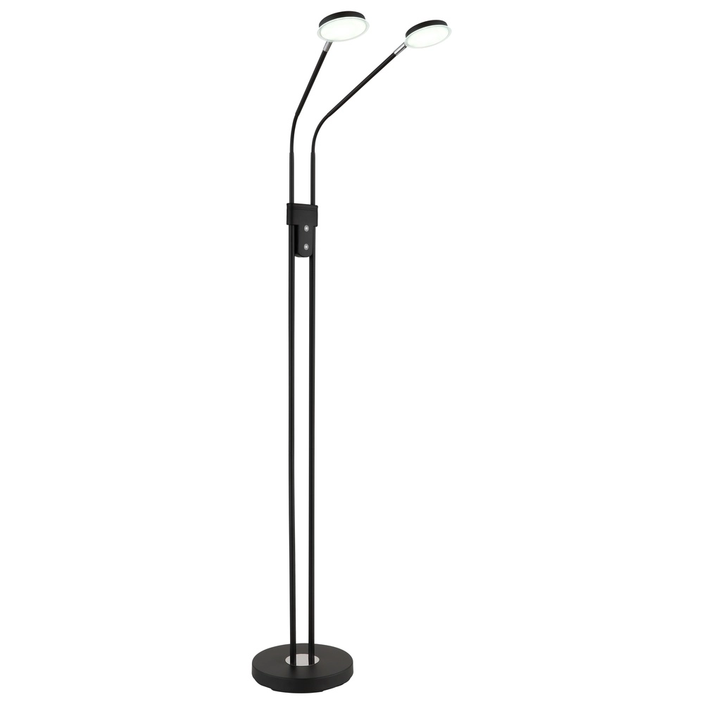 Leeslamp dubbel Silvio zwart Globo 9007371580378