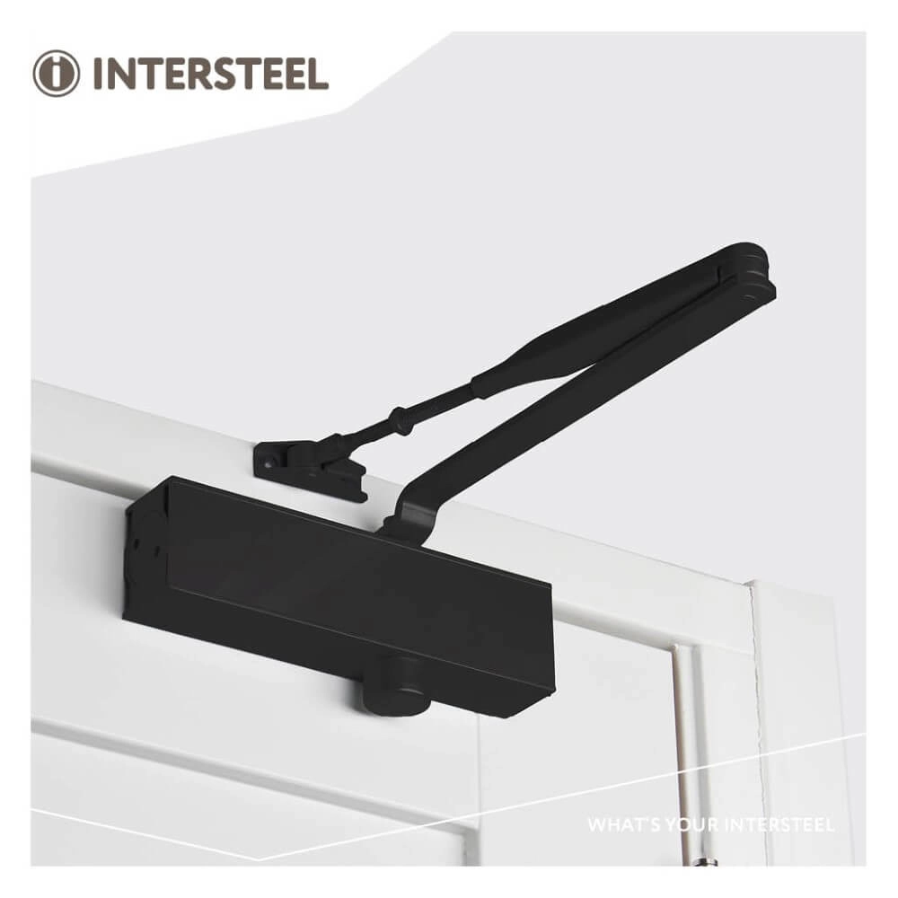 Deurdranger Closura met schaararm DR 120 zwart Intersteel 8714186458471
