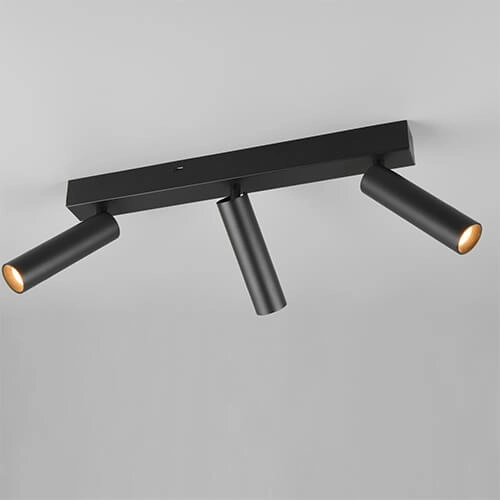 Slanke plafondspot Ambala 3x led - zwart