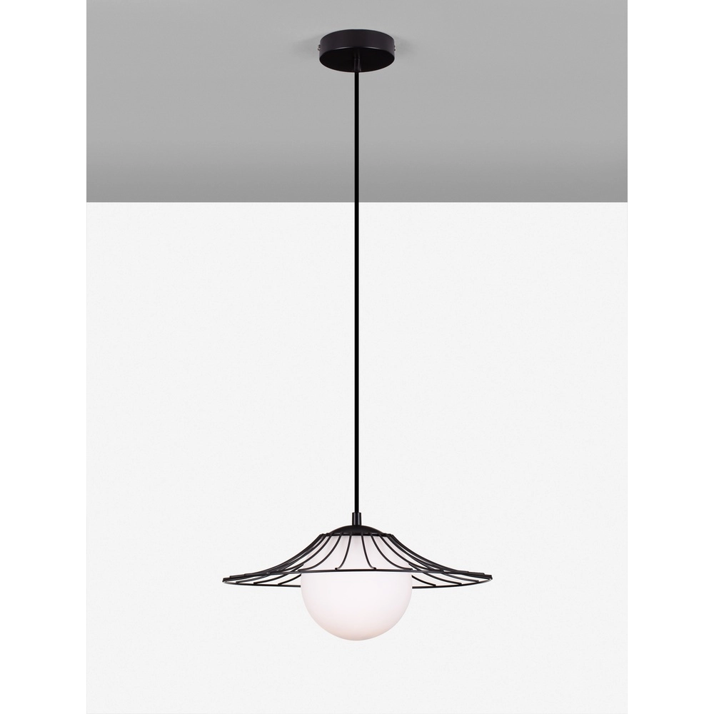 Zwarte hanglamp Fly Ø 36cm Lyora 5212017436221