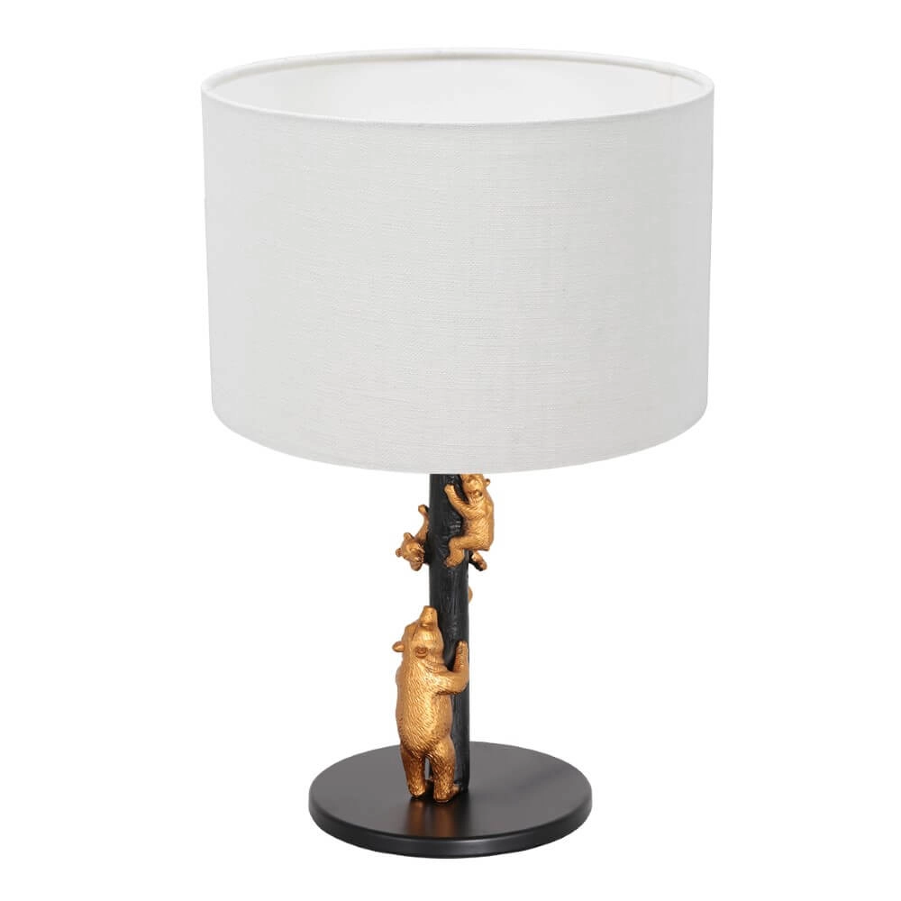 Design schemerlamp Animaux met zand linnen kap Design schemerlamp Animaux met zand linnen kap