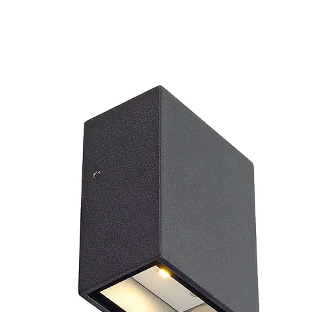 Vierkante downlighter Quad 1 8,7cm antraciet SLV 4024163129305