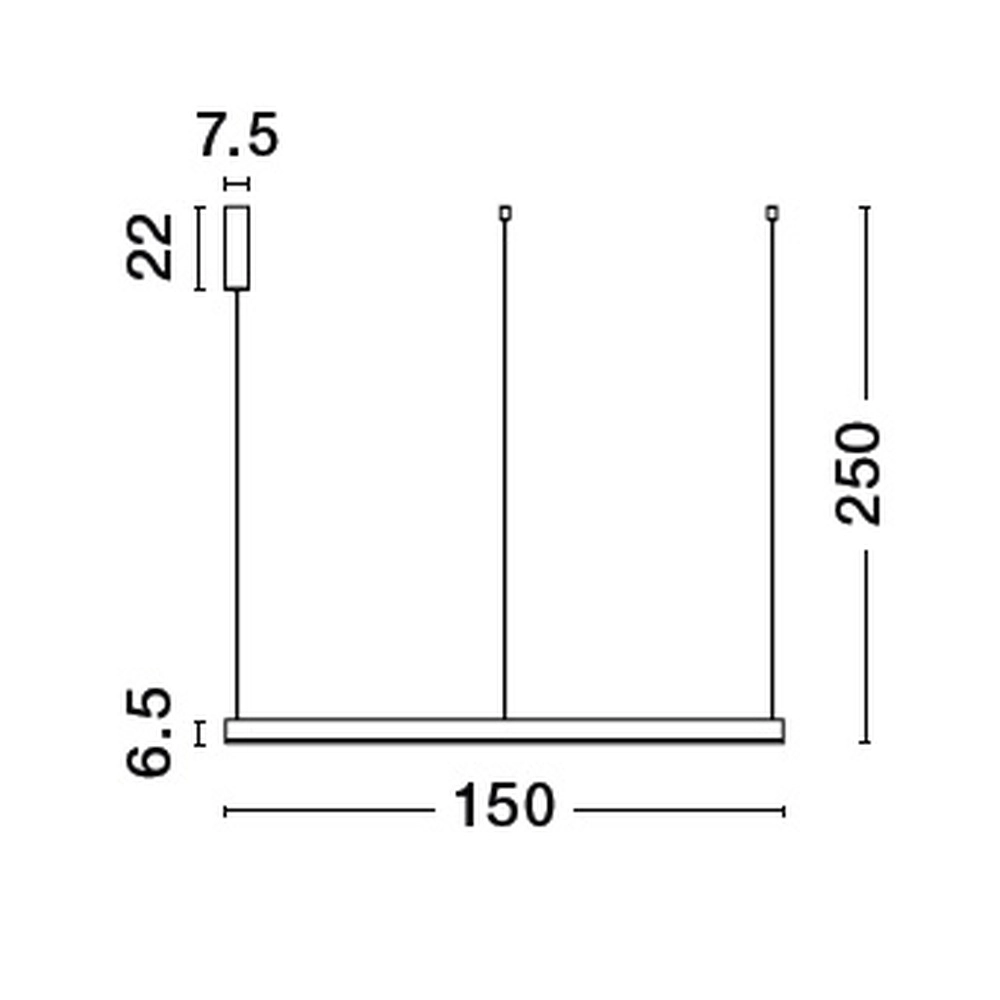 Hanglamp Motif zwart Ø 150cm 3000K Lyora 5212017439291