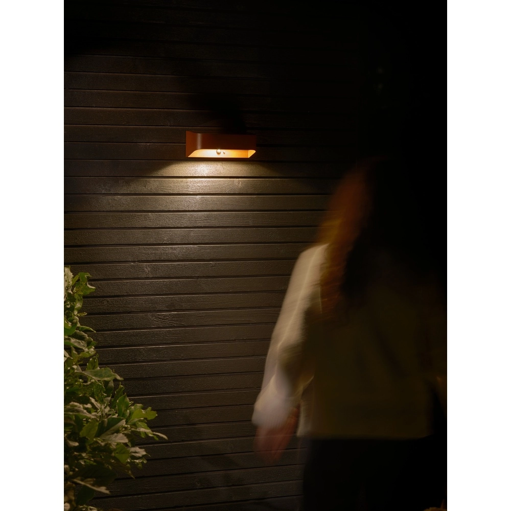 Roestbruine Marcellio Solar  lamp met sensor Nordlux 5704924025587