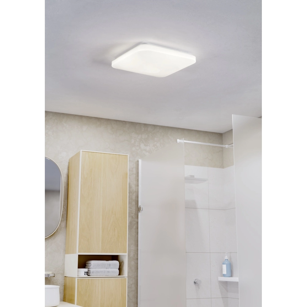 Plafondlamp Frania-Ip vierkant 33cm wit Eglo 9008606361809