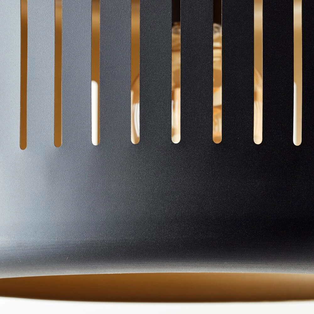 Zwarte hanglamp Tyas Ø 38cm Brilliant 4004353411465