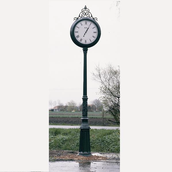 Nostalgische stationsklok Clock zwart KS Verlichting 8714732561143