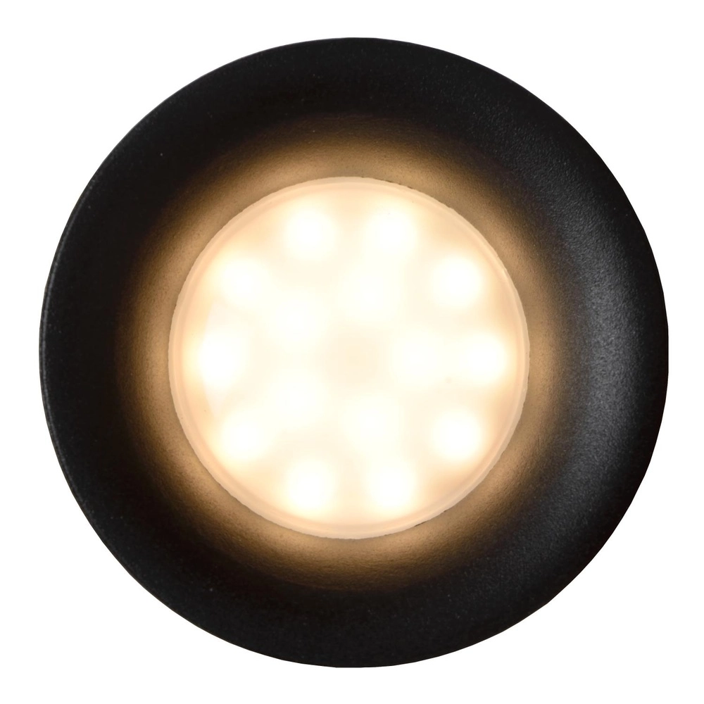 Inbouwspot Ziva IP44 zwart Ø 8,4cm Lucide 5411212092175