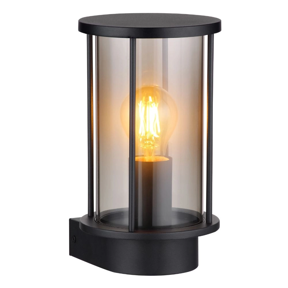 Wandlamp Gracey smoke glas