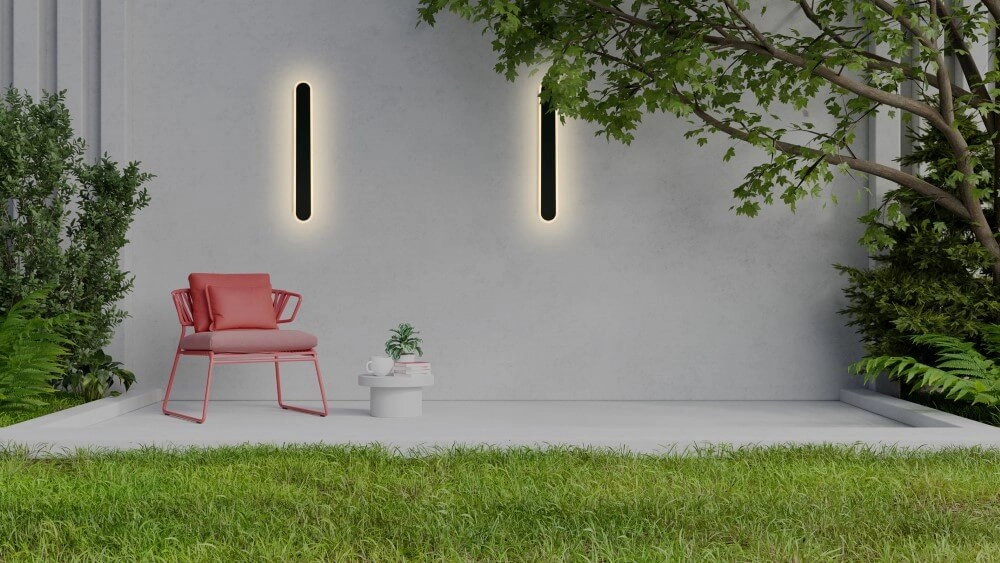 Design wandlamp Bordo zwart 60cm Searchlight 5053423271996