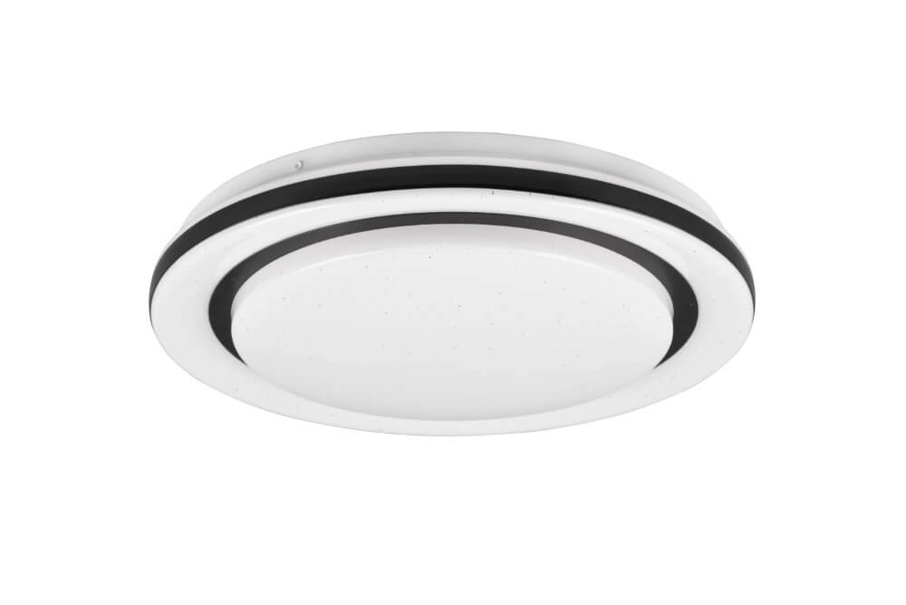 Witte plafondlamp Cartida wit met zwart Witte plafondlamp Cartida wit met zwart