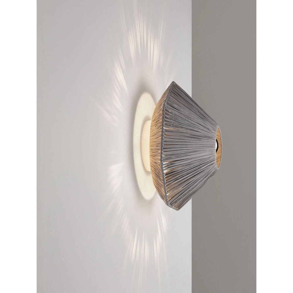 Wandlamp Elvio grijs Ø 30cm Lyora 5212017493866