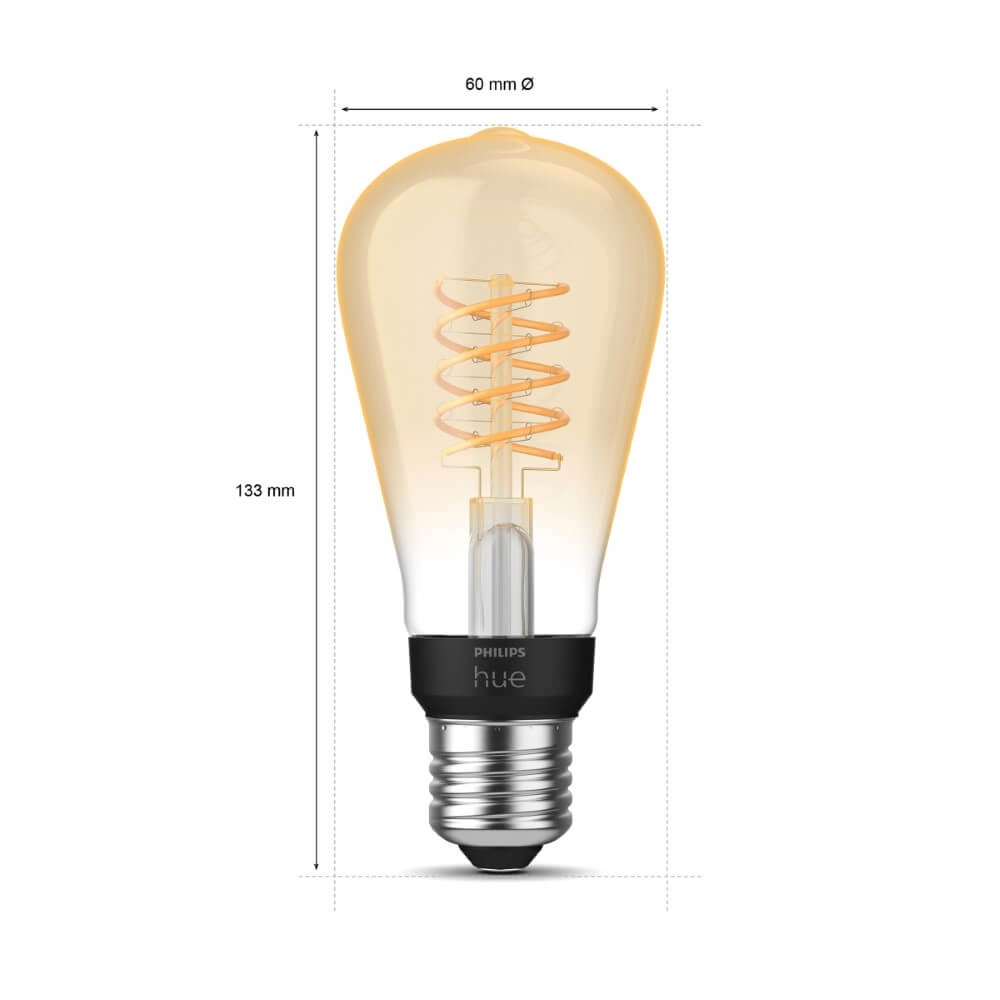 Lichtbron Hue - E27 - 7W - White 13,5cm hoog Philips 8719514342989