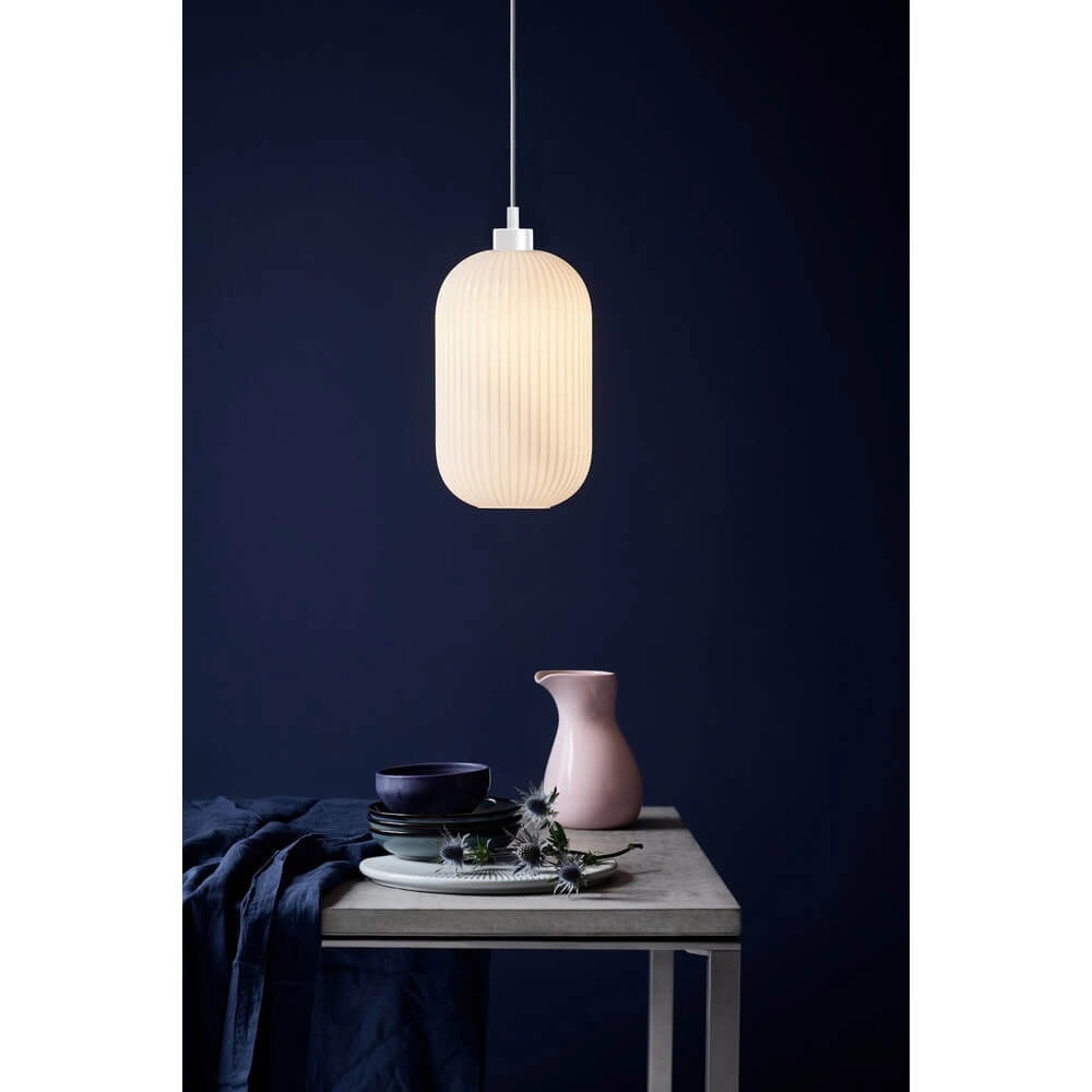 Witte hanglamp Milford Ø 20cm Nordlux 5701581406988