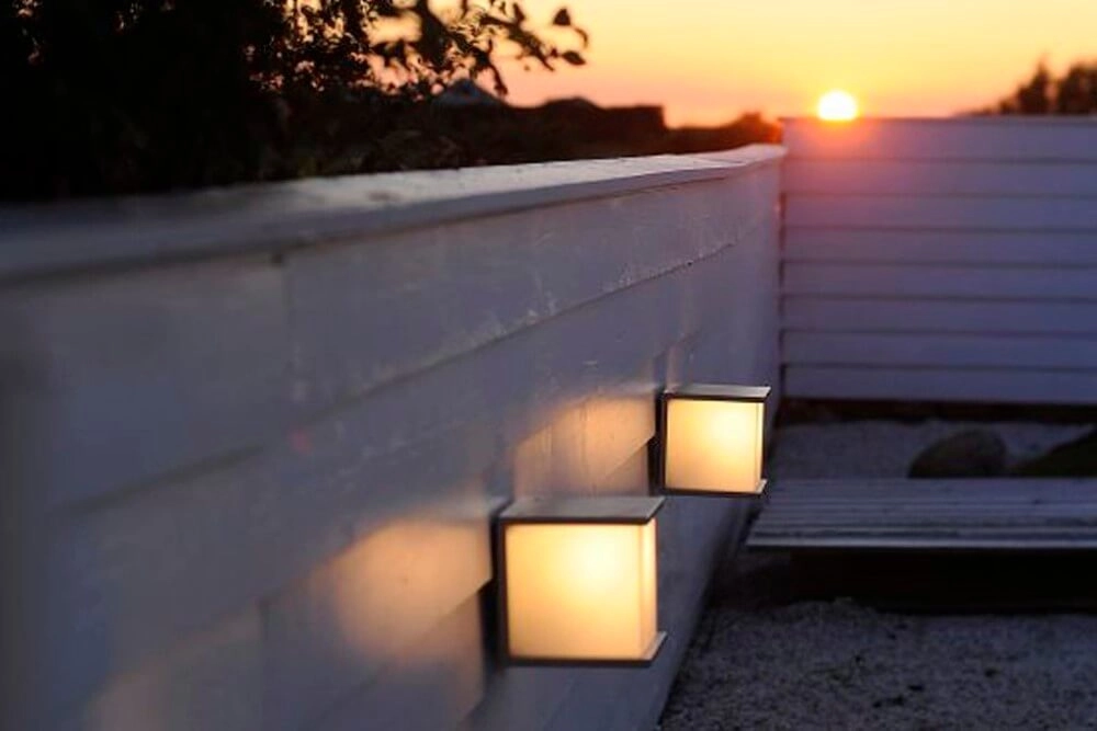 Vierkante wandlamp Box Cube antraciet Lutec 4250294303080