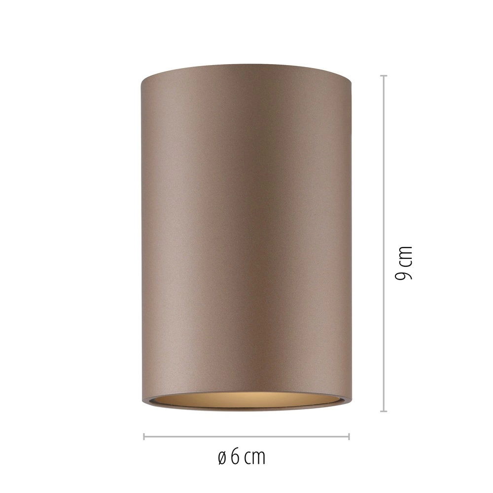 Plafond opbouwspot Pure Point Ø 6cm - bronce Paul Neuhaus 4012248395691