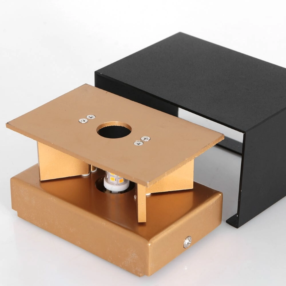 Zwarte wandspot Muro up en down Steinhauer 8712746152630