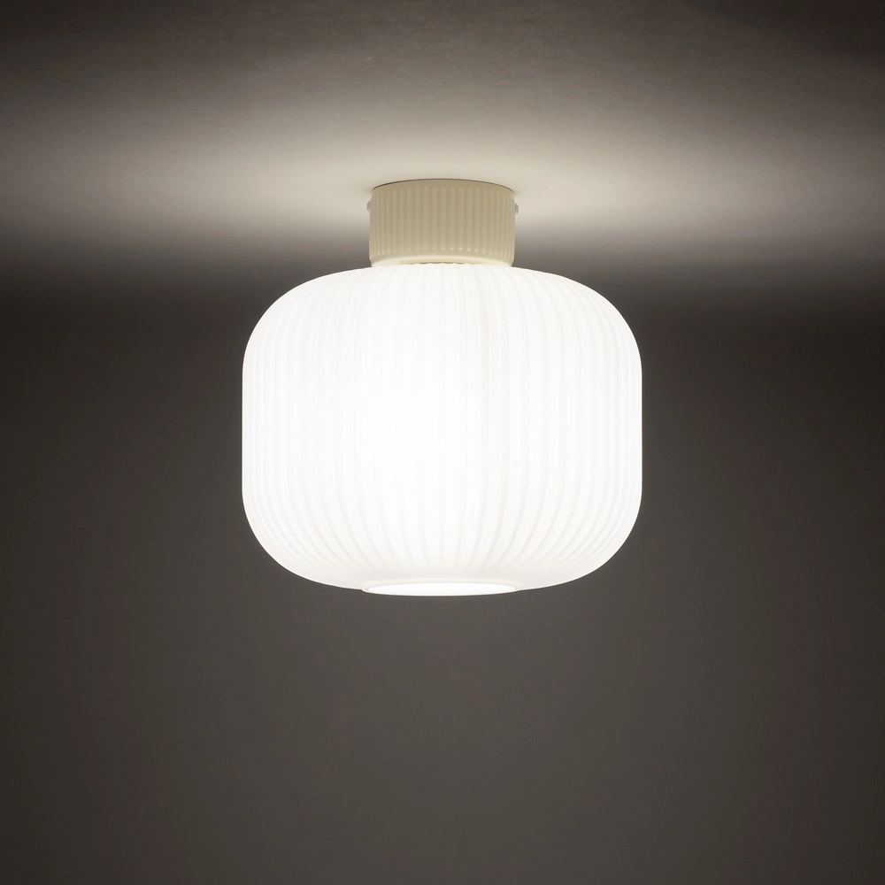 Plafondlamp Aurora Ø 25cm zand bruin