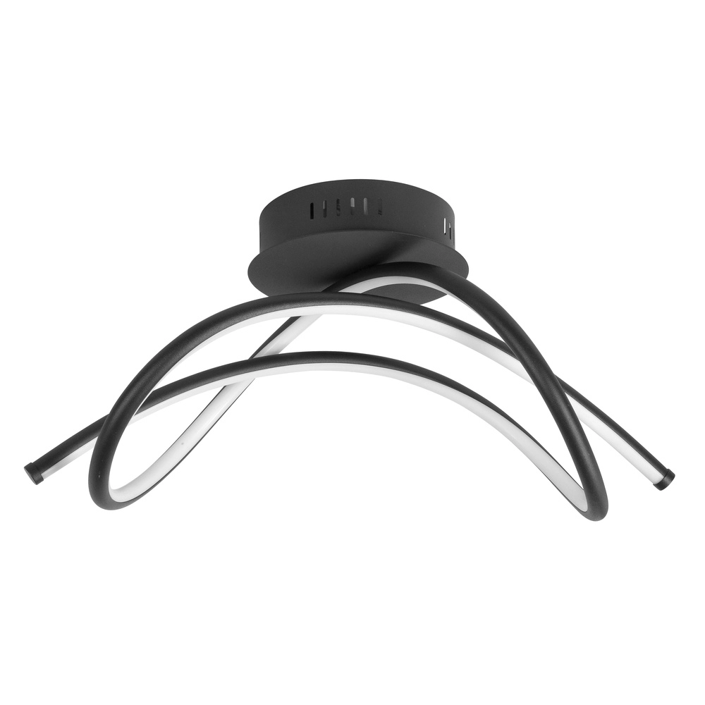 Plafondlamp Plaza design zwart