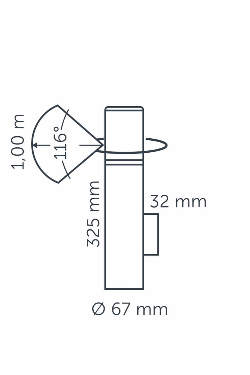 Wandlamp Liv Wall White 12 volt LED In-lite 8717051003820