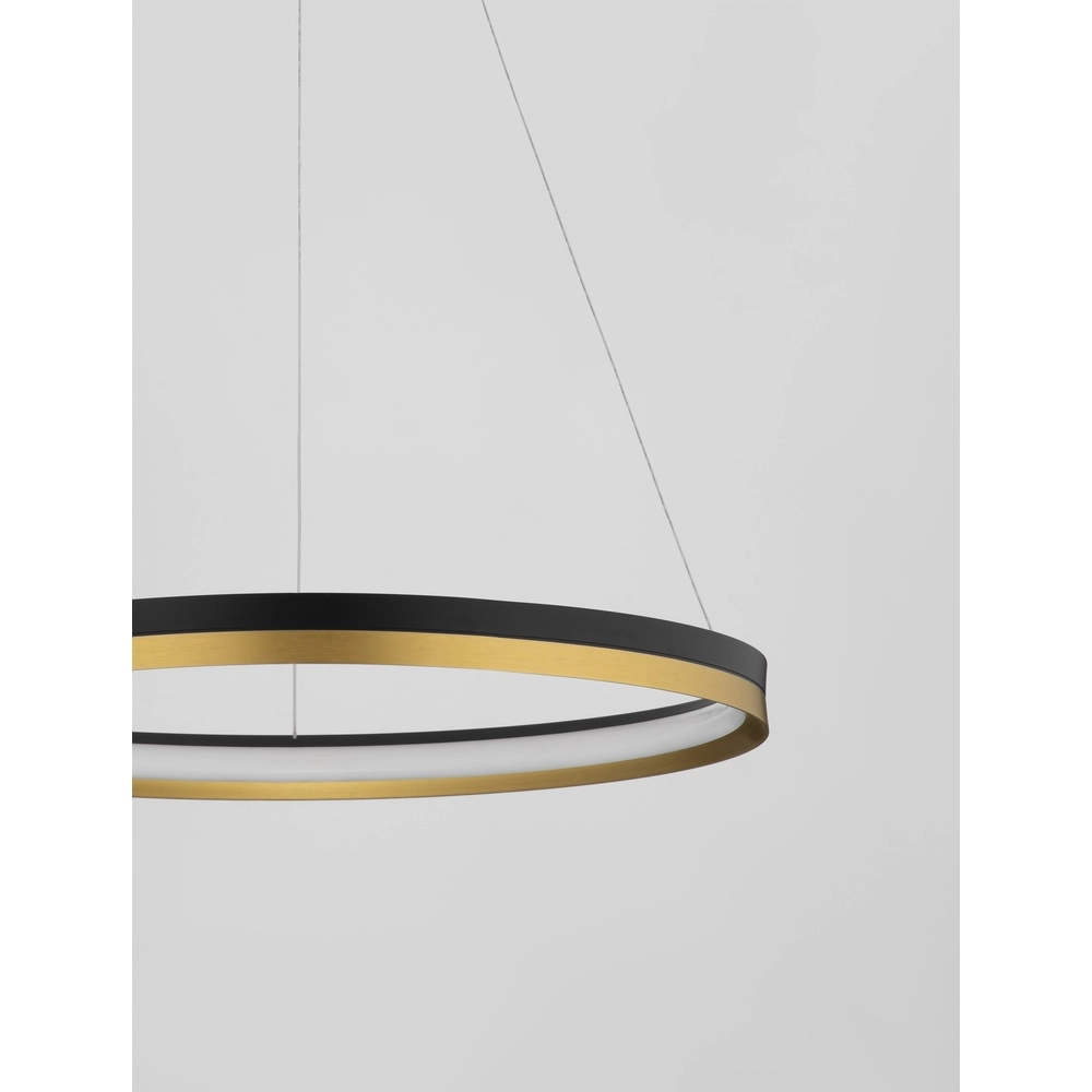 Hanglamp Cantria zwart met goud Ø 60cm Lyora 5212017439857