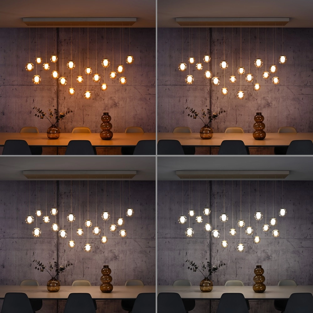 19-lichts hanglamp Pure Popup bronce Paul Neuhaus 4012248396704