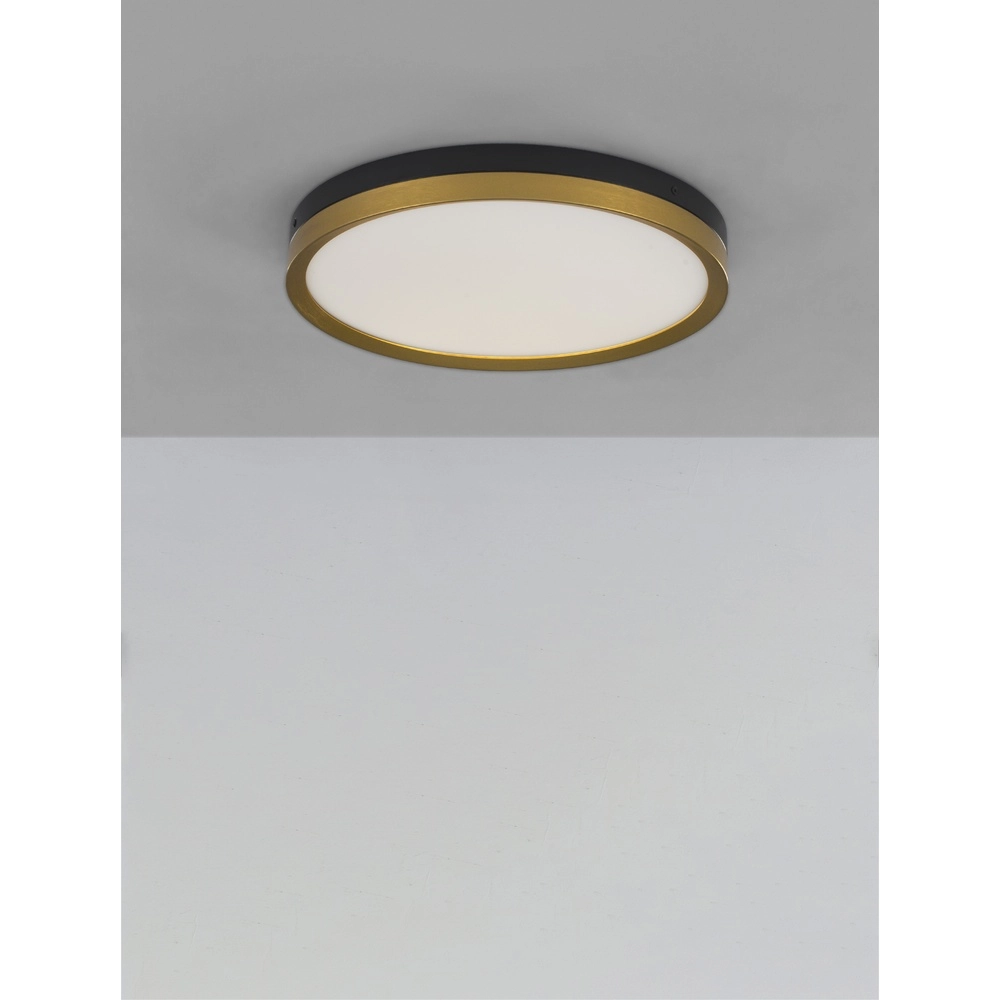 Ceiling light Cantria black with gold Ø 40cm Lyora 5212017439833