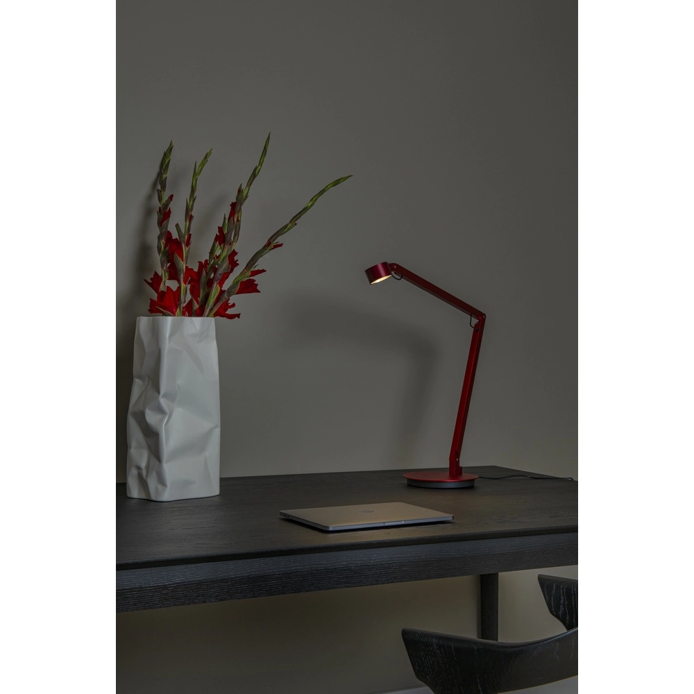 Bureaulamp Ogden rood Premium by Lucide 5411212560315