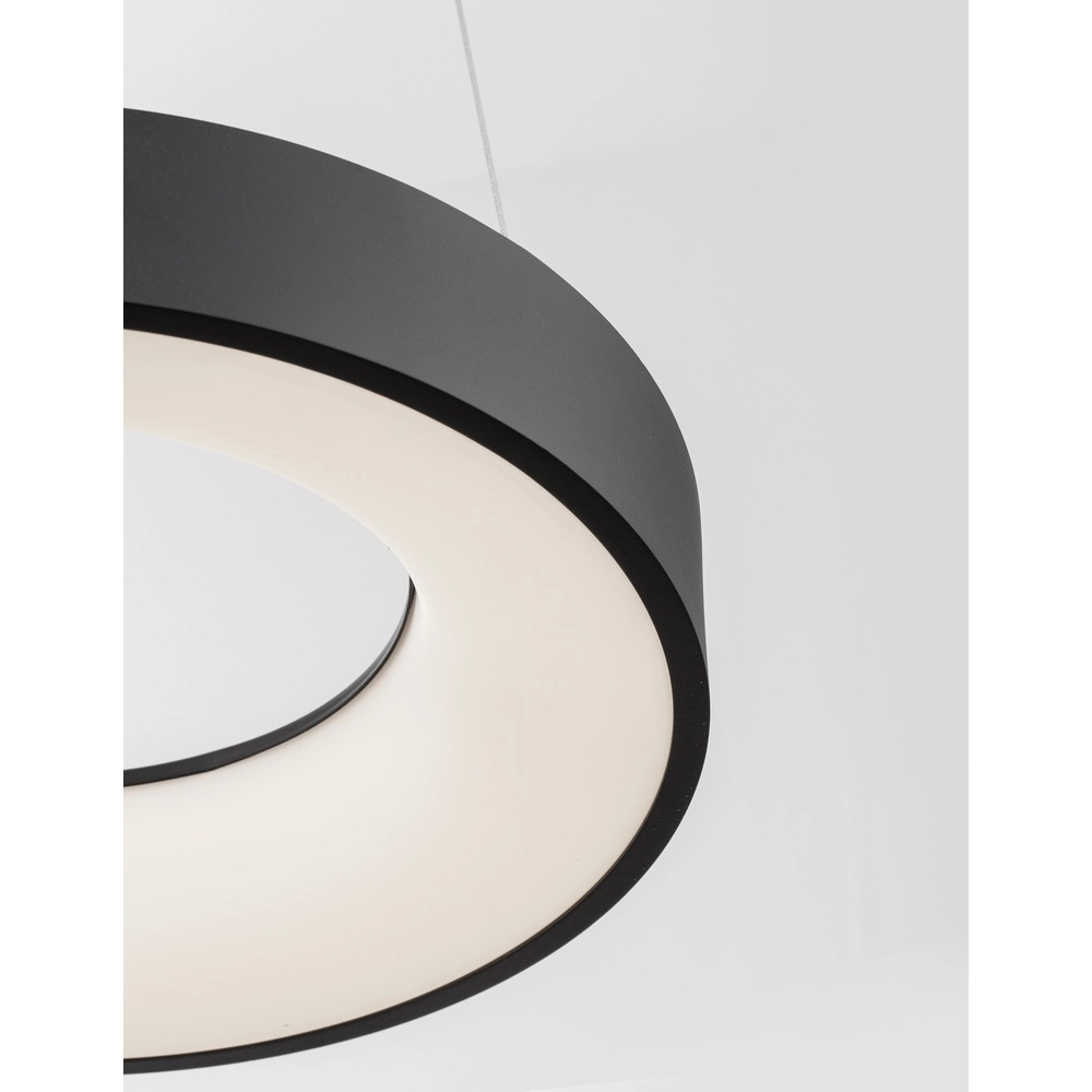 Hanglamp Rando Thin zwart Ø 38cm Lyora 5212017420152