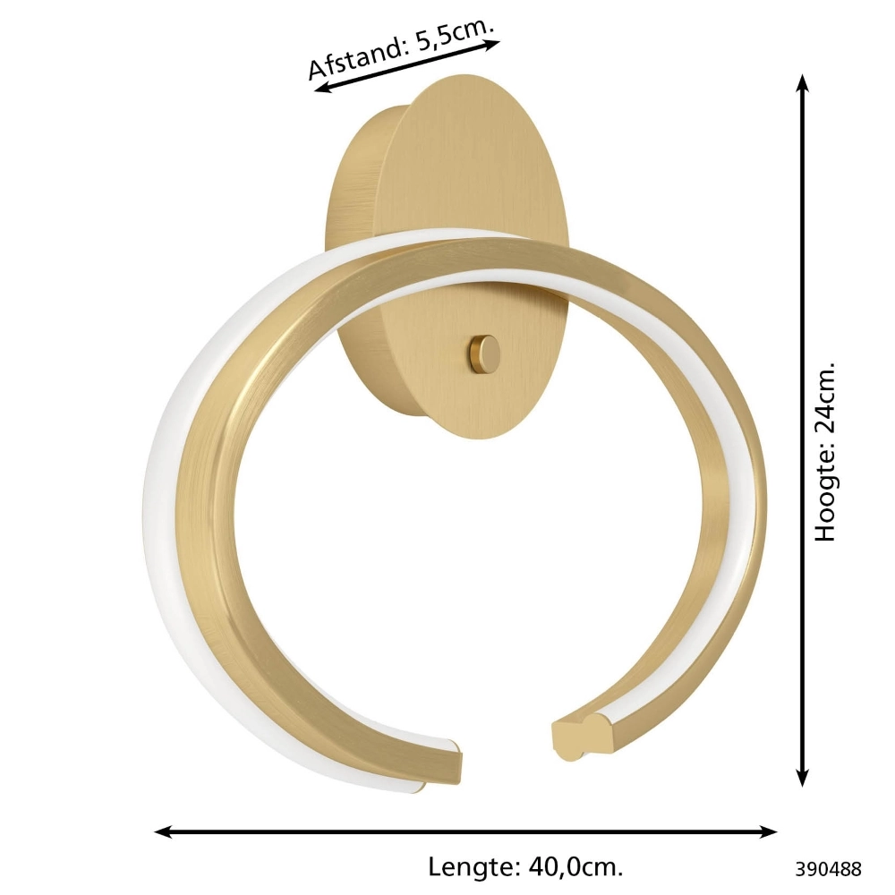 Design wandlamp Bogado goud met CCT Stars of Light 9008606357918