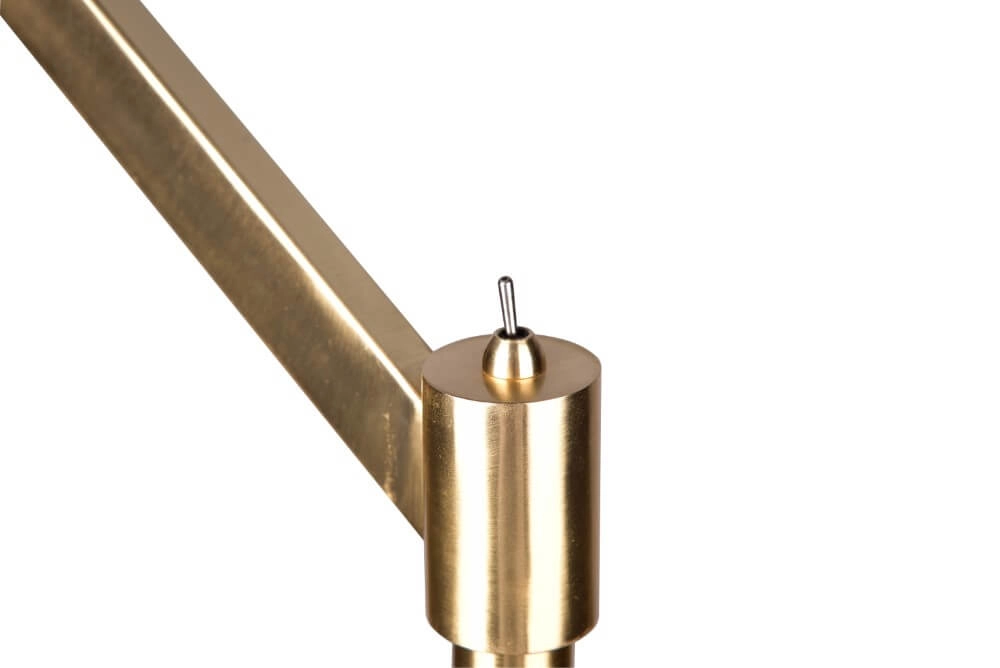 Messing staande schemerlamp Cassio Trio 4017807539455