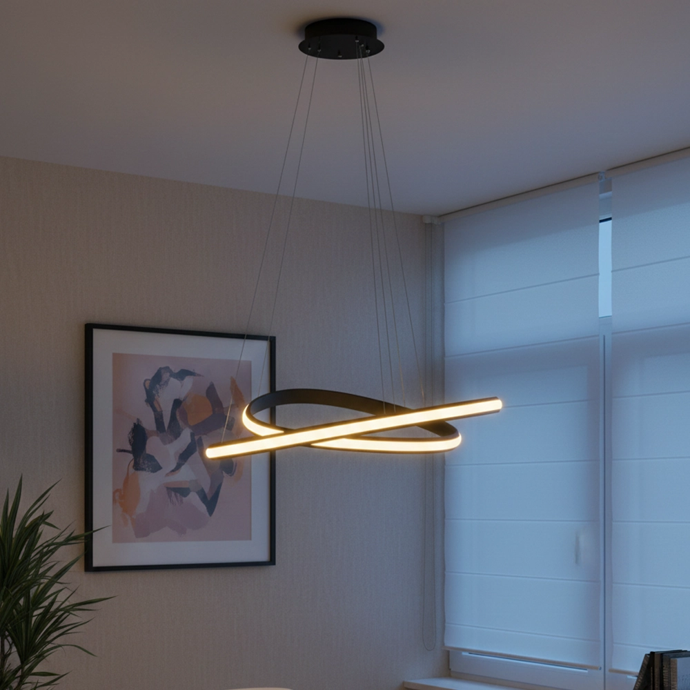Design hanglamp Aries zwart Ø 59cm