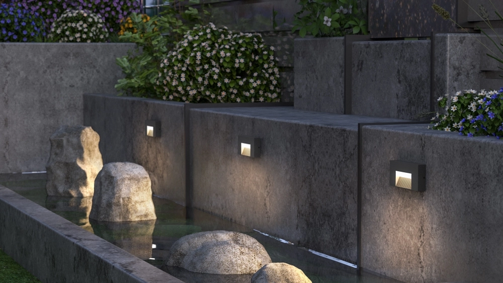 Design wandlamp Arteo grijs