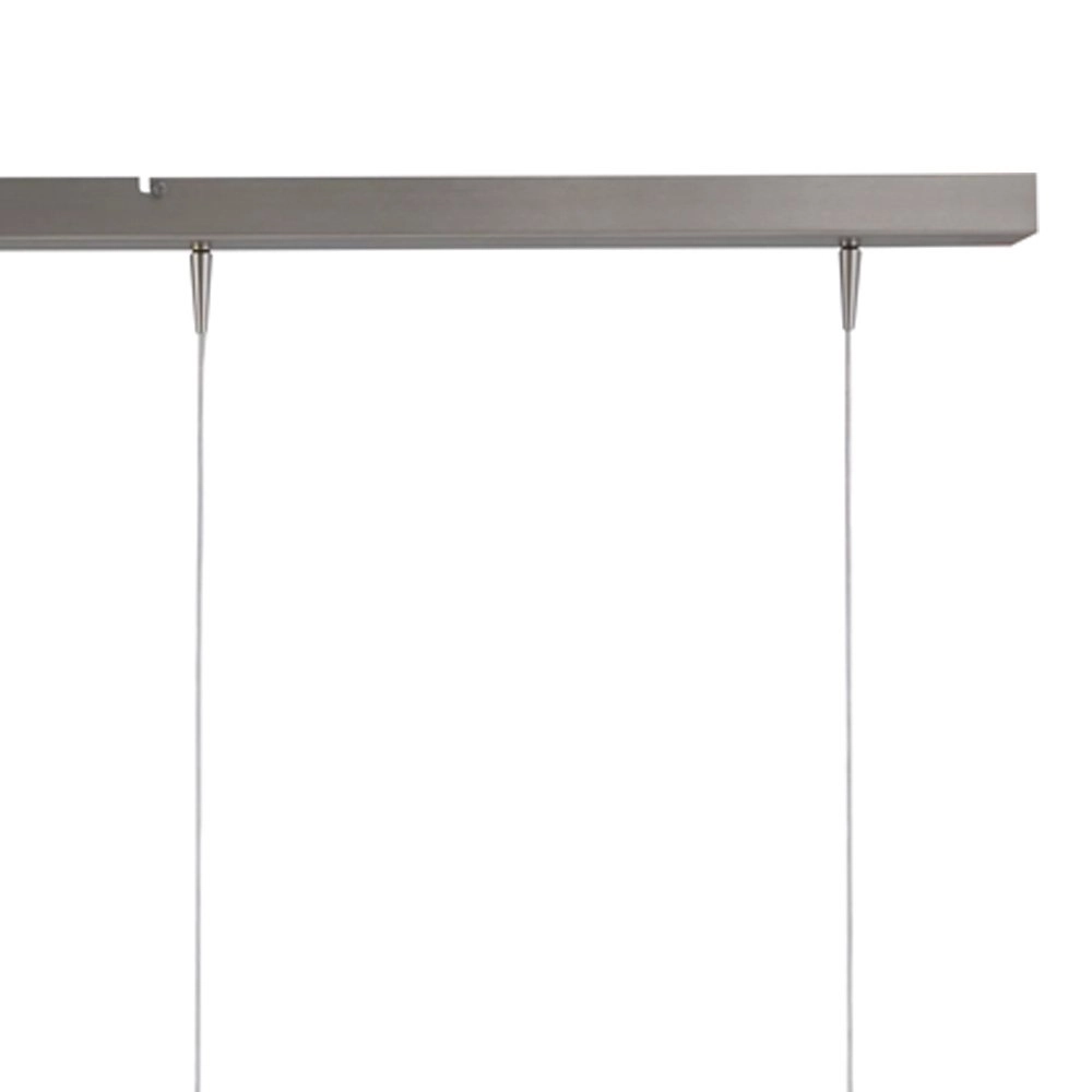 Strakke design eettafellamp Denia 2 4-lichts nikkel mat Masterlight 8718121211787