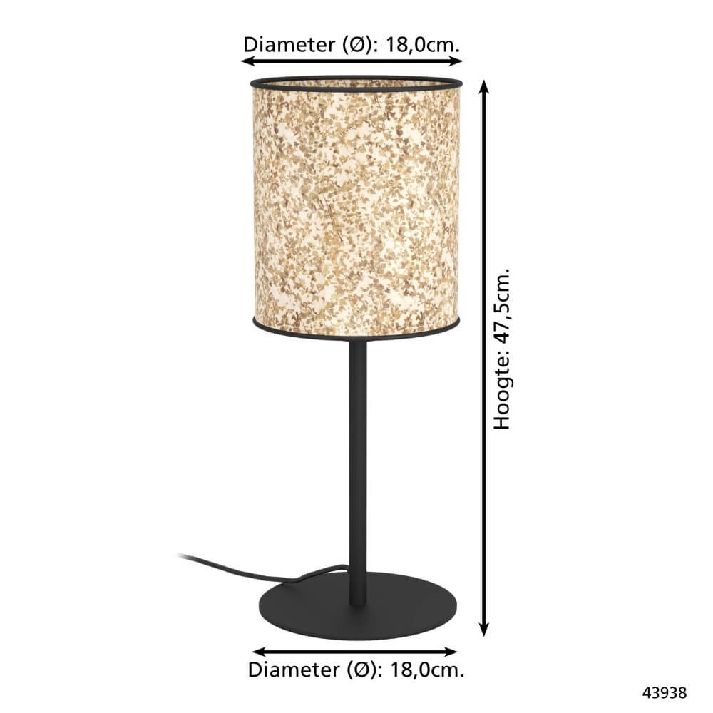 Natuurlijke tafellamp Butterburn 47,5cm Eglo 9002759439385