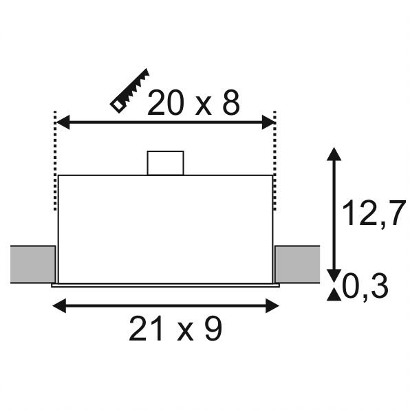 Inbouwspot Kadux 3 GU10 9cm zwart SLV 4024163151504