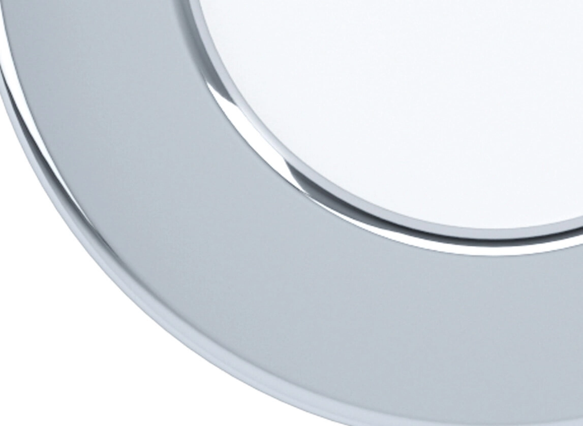 4000K inbouwspot Fueva 5 IP44 - Ø 8,6cm chroom Eglo 9002759992088