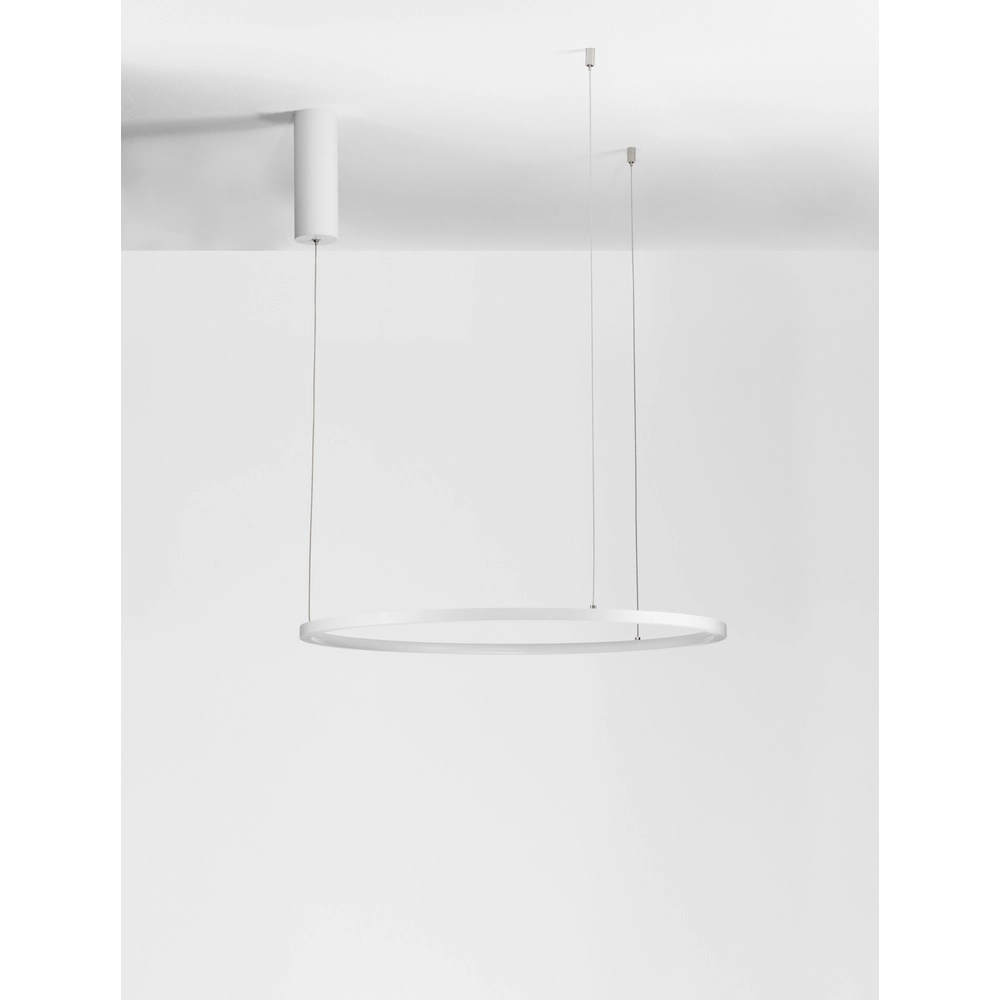 Ronde hanglamp Tarquin wit Ø 60cm Lyora 5212017438256