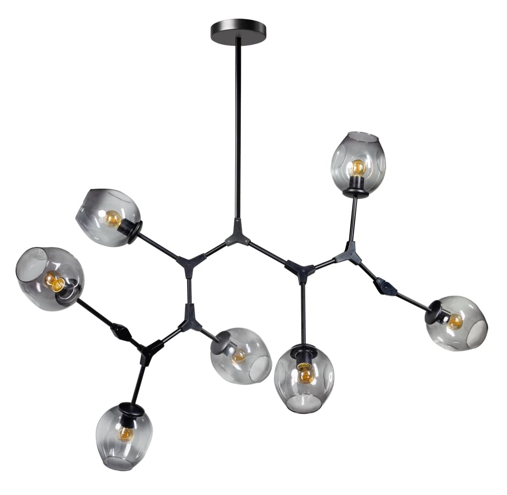 7-lichts hanglamp Lime 7-lichts hanglamp Lime