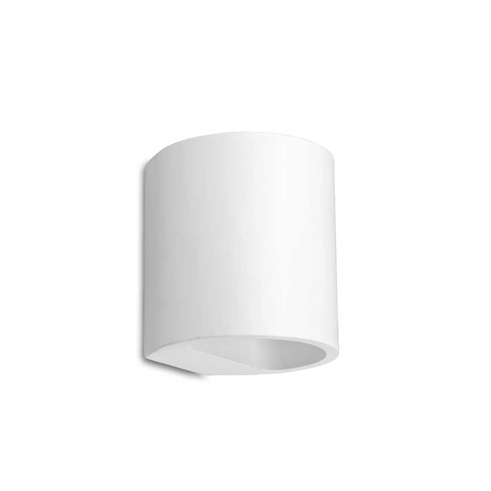 Overschilderbare wandspot Plaster Round Up - Down wit Overschilderbare wandspot Plaster Round Up - Down wit