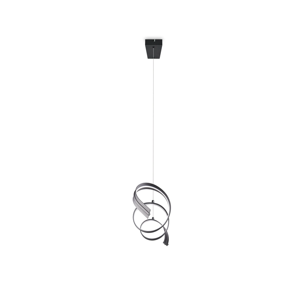 Moderne hanglamp Tivor zwart Trio 4017807706291