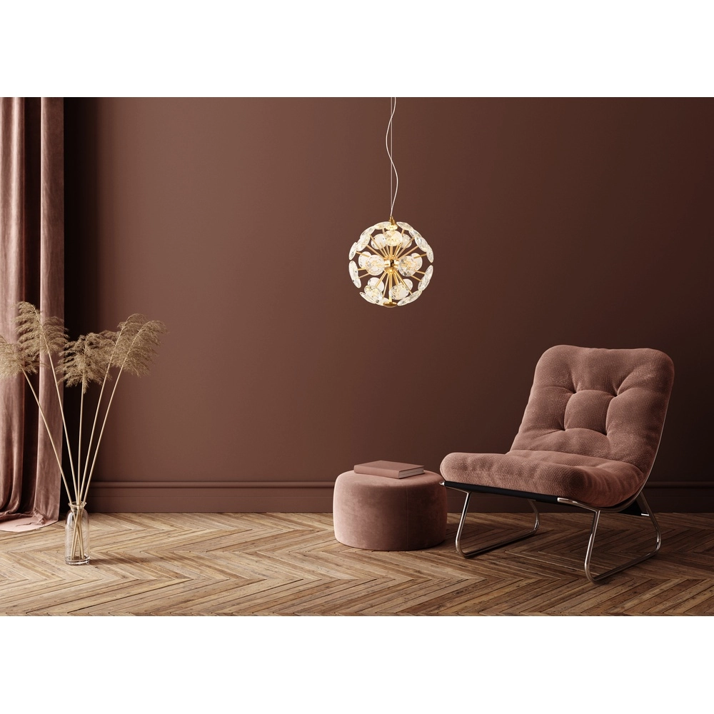 Hanglamp Virina goud Globo 9007371446629