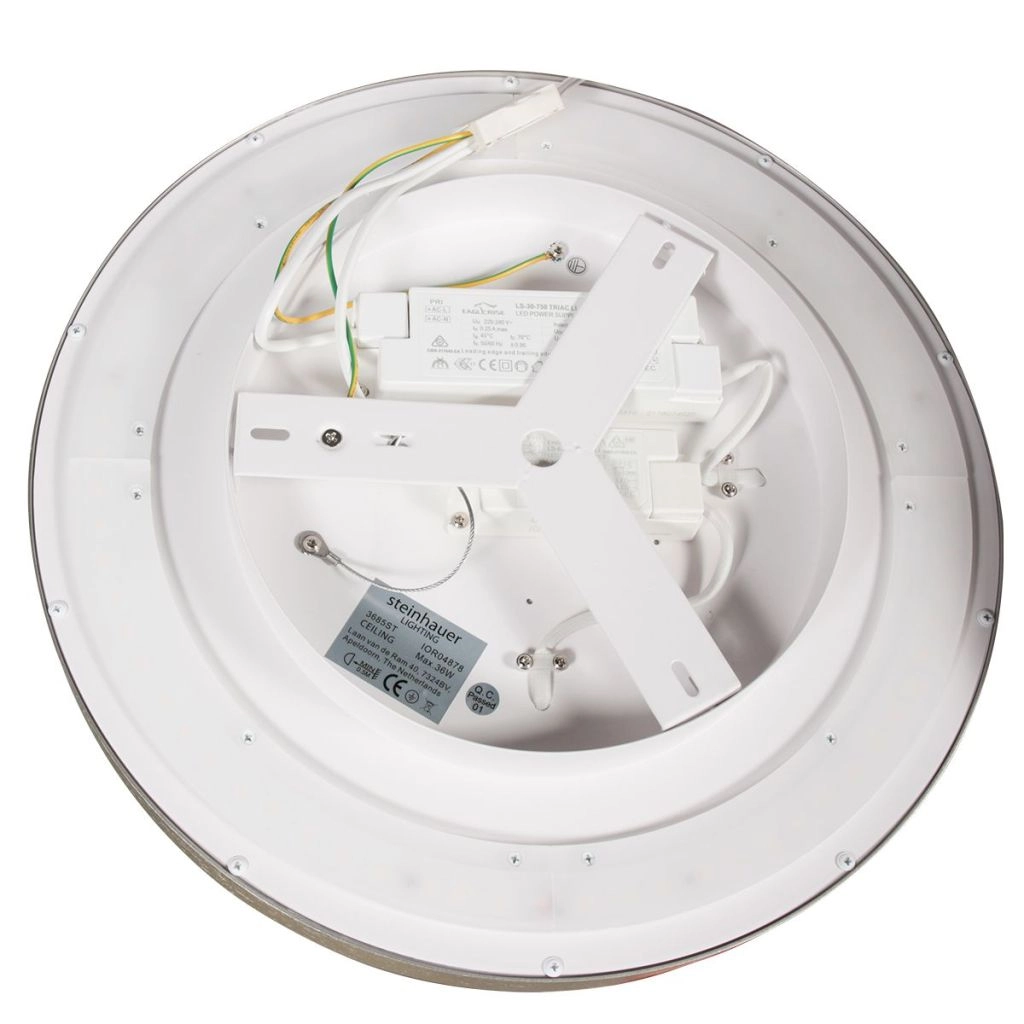 Moderne plafonniere Flady metaal grijs Ø30cm Steinhauer 8712746180992