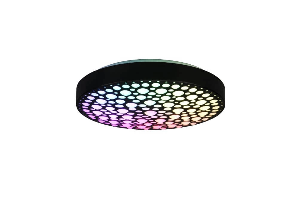 RGB led plafondlamp Chizu Ø 40cm - zwart Trio 4017807538328